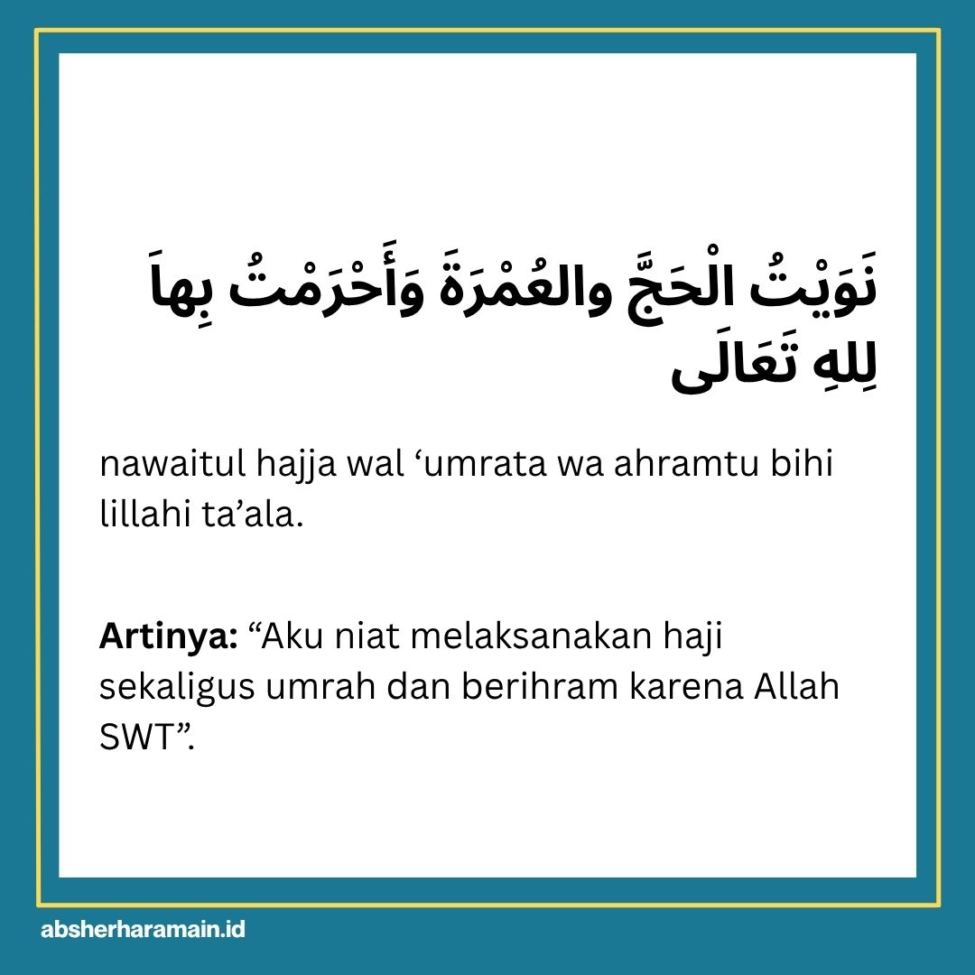 Niat Haji dan Umroh